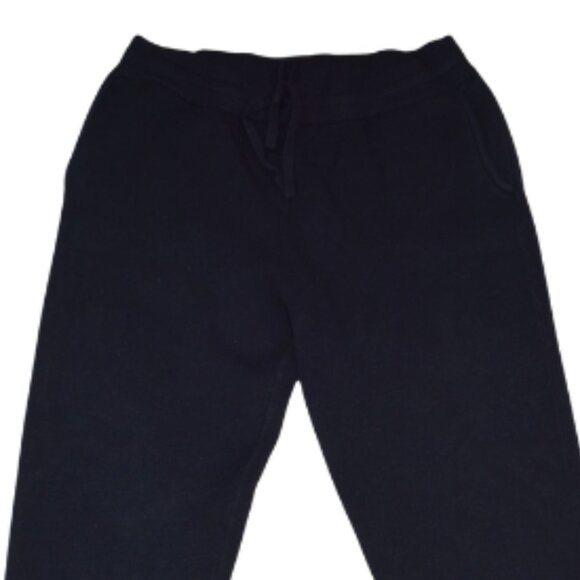 Monrow Black Super Soft Jogger Sweatpants Size Medium Midrise Cozy Loungewear - Picture 4 of 11